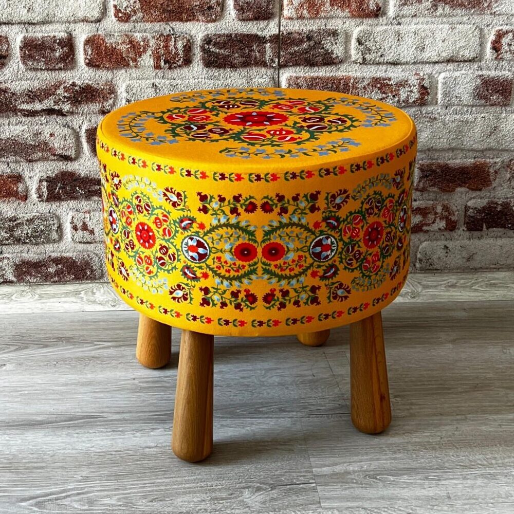 Fas Desenli Bohem Dekoratif Puf