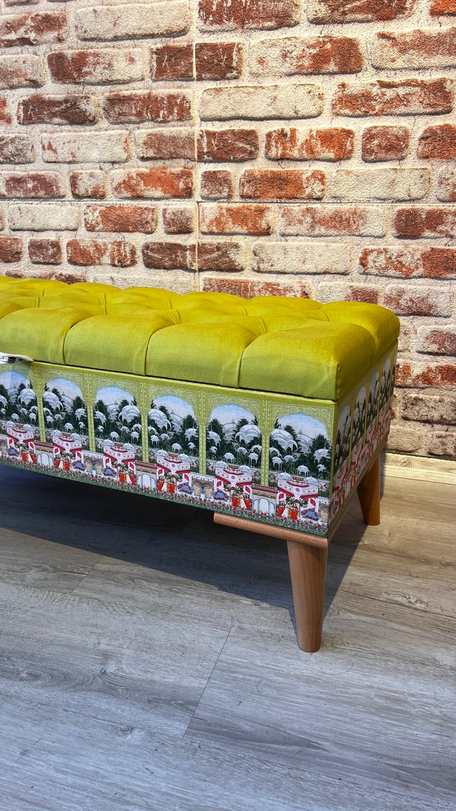 Harem Desenli Sandıklı Dekoratif Puf - Görsel 4